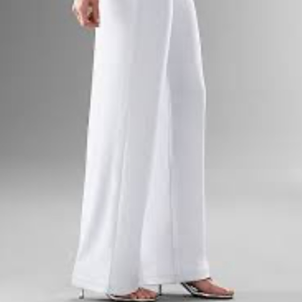 Chico's White Wide Leg Jumpsuit Pants